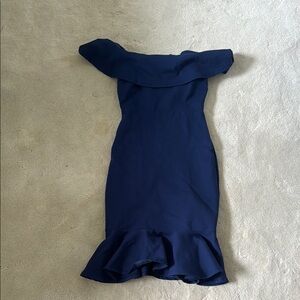 Lulu's Navy Strapless Dress